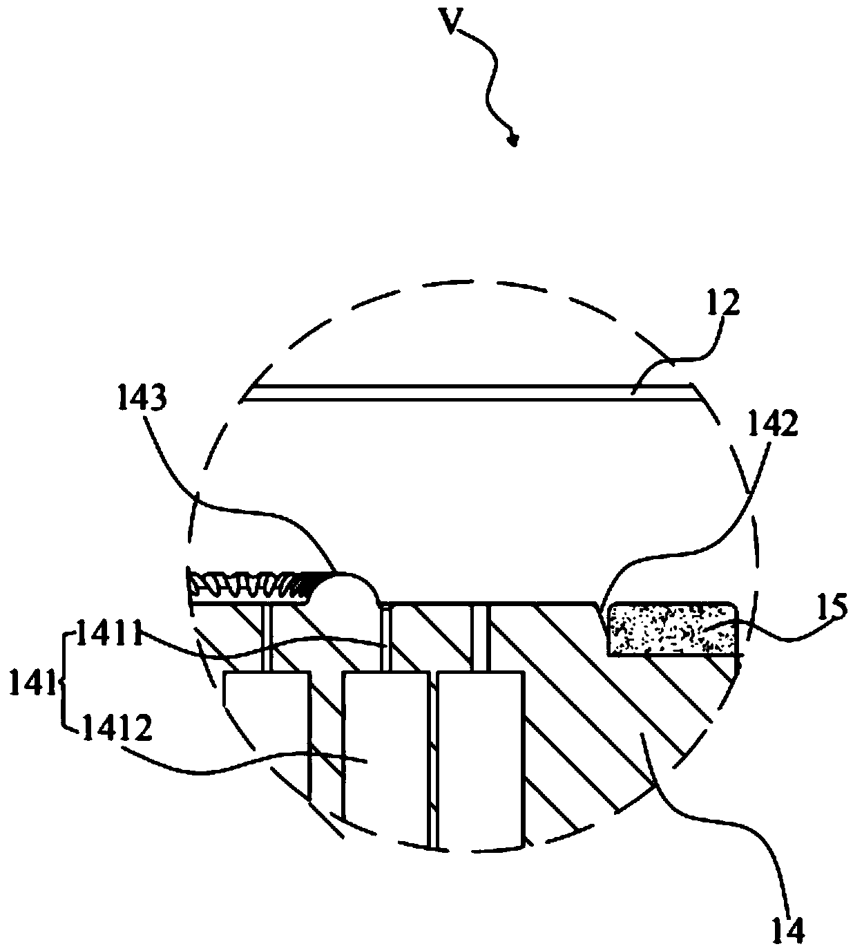 Vibrating diaphragm component processing device and processing method