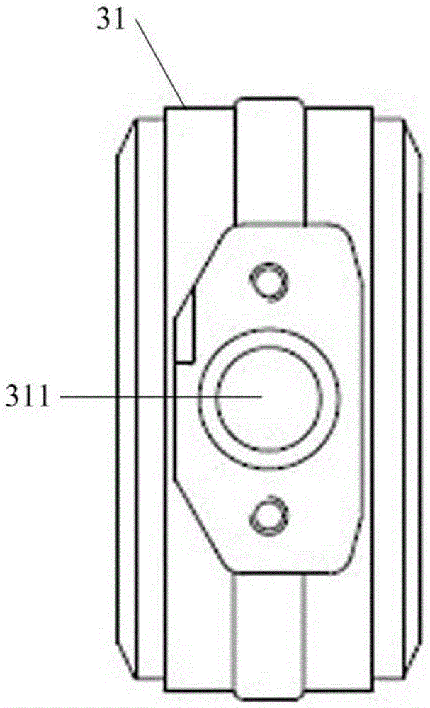 Auxiliary brake valve device with pressure limiting and air release with grooves on the driving shaft