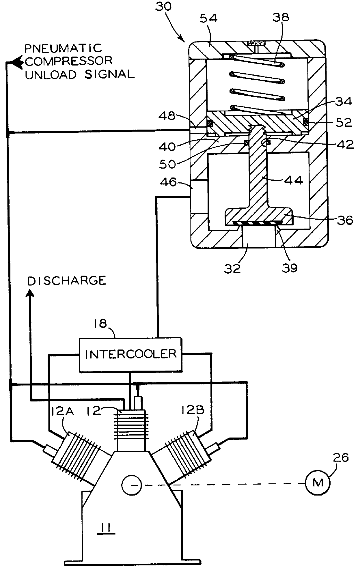 Intercooler blowdown valve