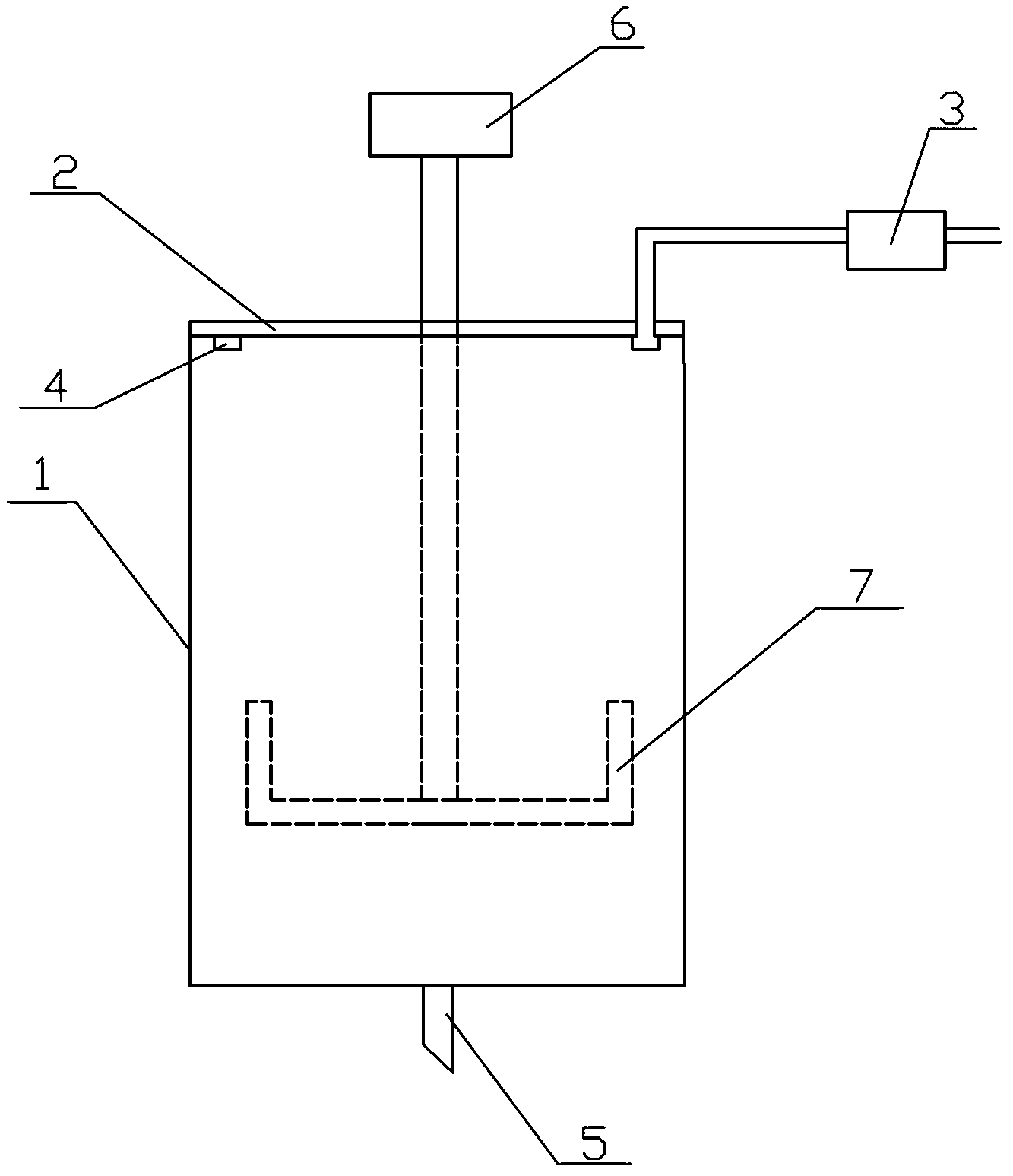 Reaction kettle used for realizing uniform reaction of internal liquid