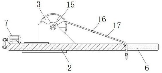 A kind of pneumatic inner diameter detection tool in the depth of building pile foundation pit