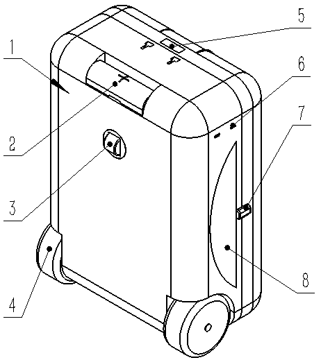 Luggage case and intelligent control method thereof