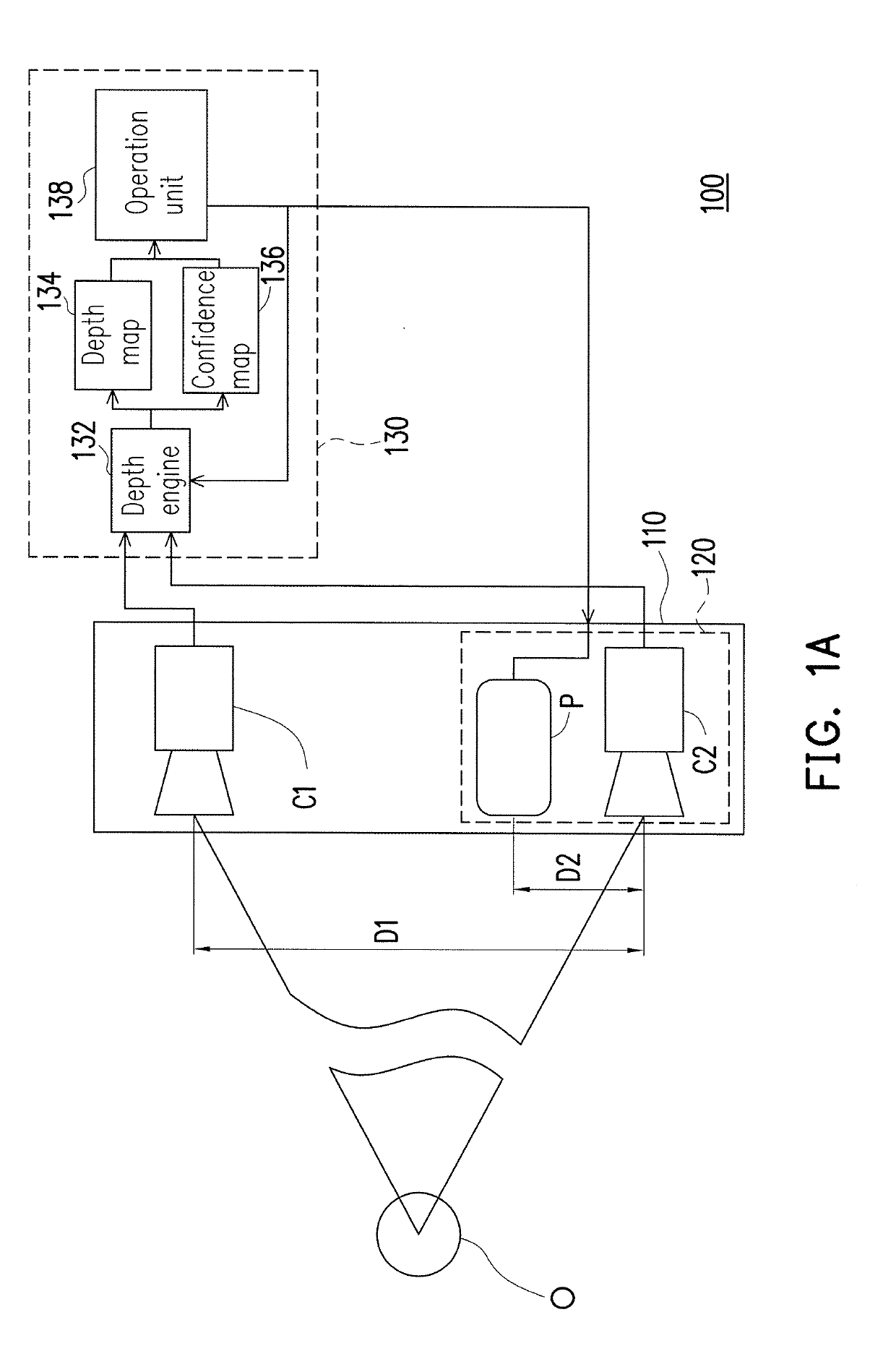 Depth imaging device and driving method thereof