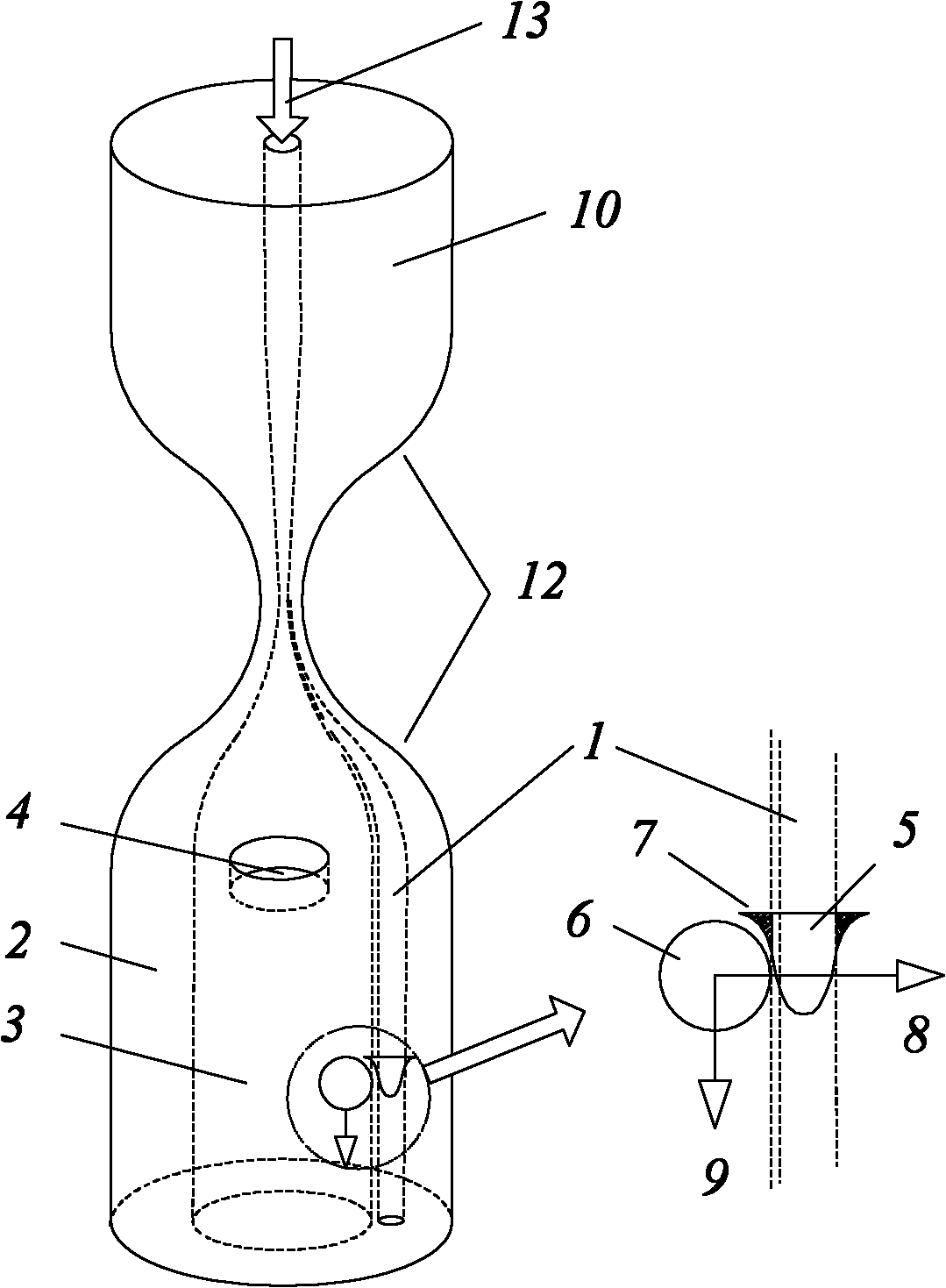Tiny particle conveying device and method based on hollow melt-embedded core capillary optical fiber