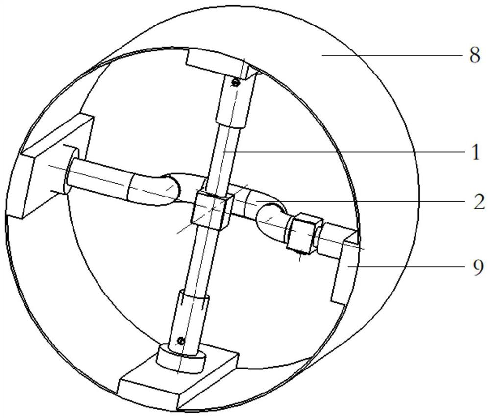 A slide radial pressing device