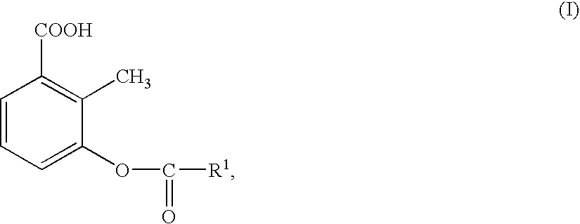 Preparation of 3-acyloxy-2-methylbenzoic acids