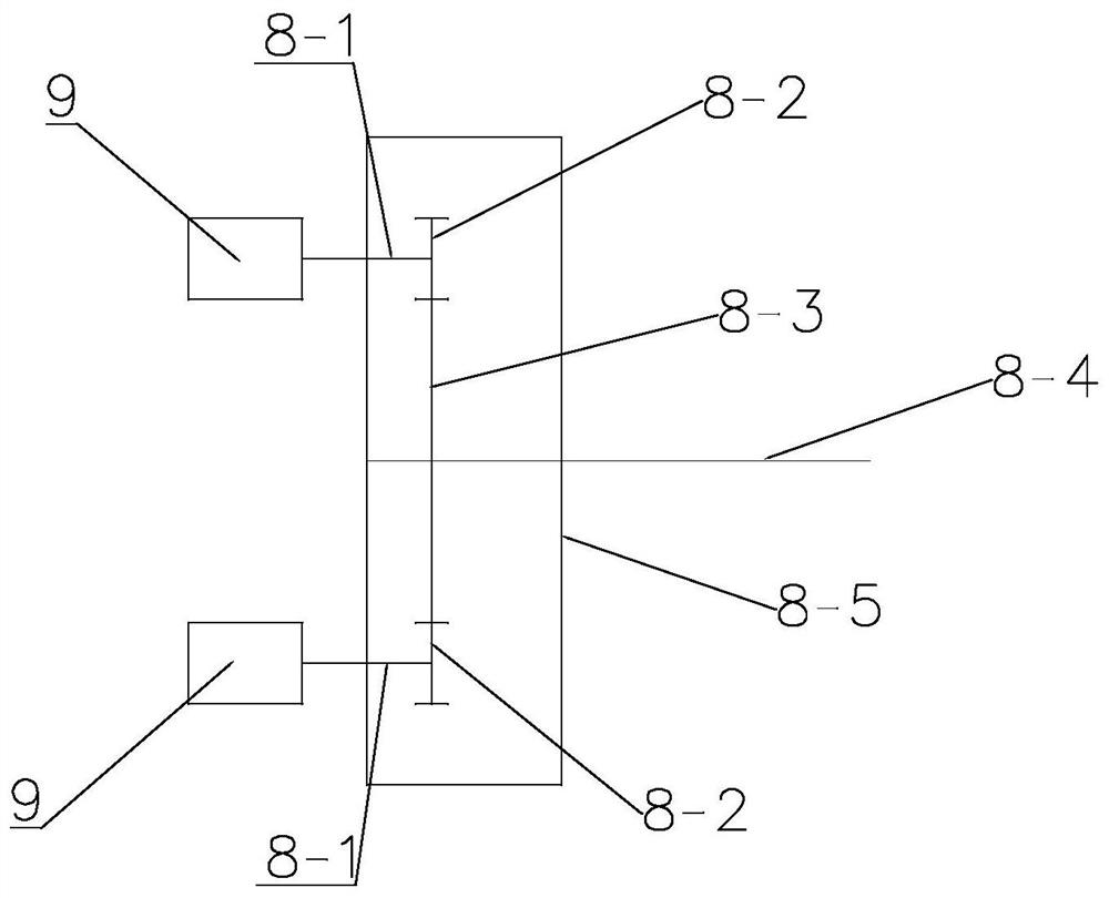 Eccentric hob boring machine that does not interfere with support work and can break rock according to a predetermined path