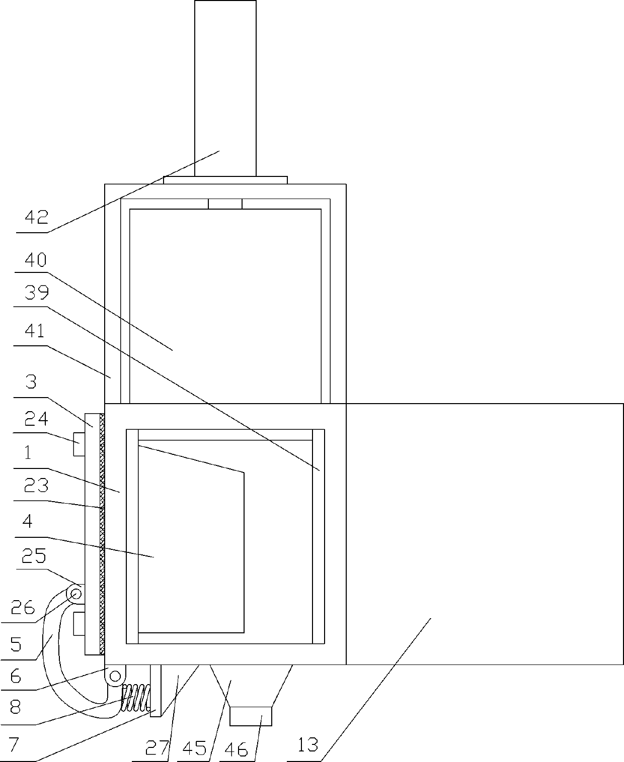 Visual fish passing monitoring system and monitoring method in vertical seam fishway