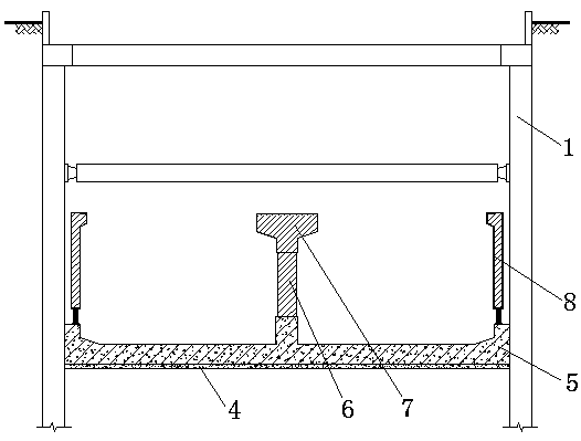 Open-cut construction method for assembly type flat-top column-contained underground structure