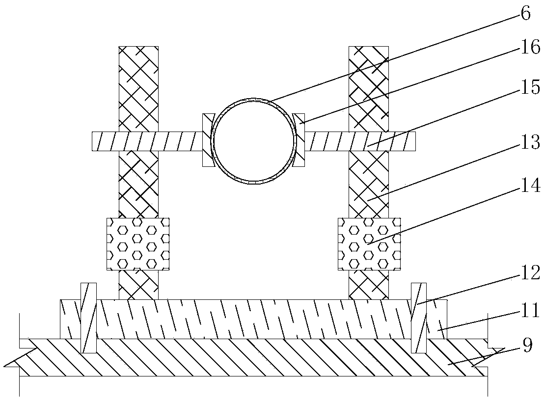 Construction method of cast-in-place box girder with variable curvature based on adjustable formwork