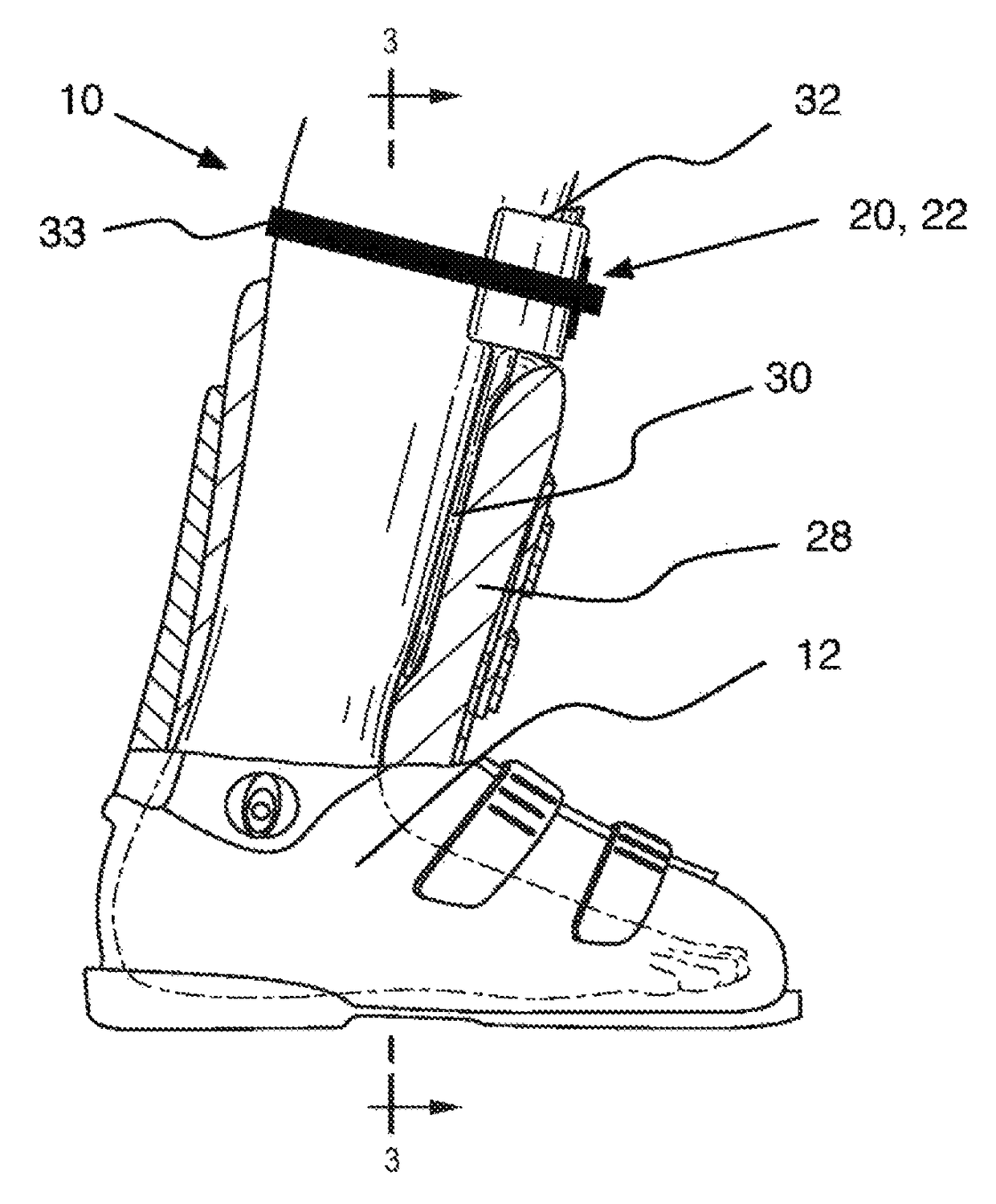 Sport-boot pressure monitor and method of use