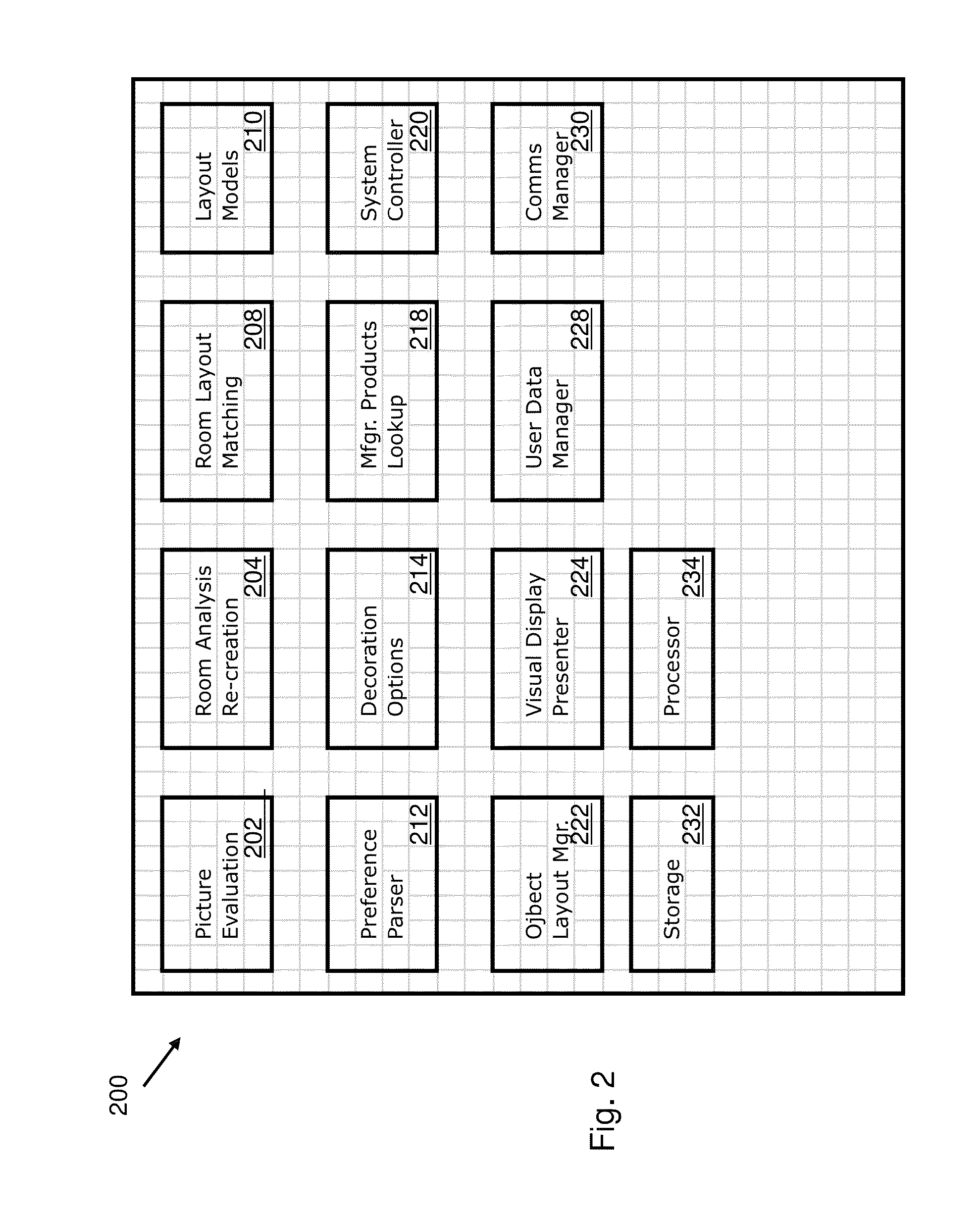 System and method of room decoration for use with a mobile device