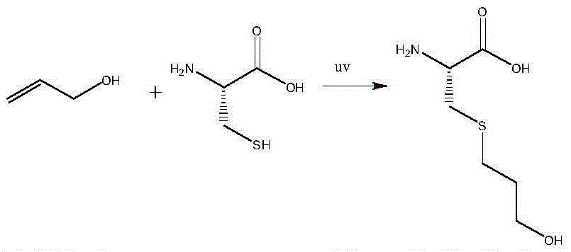 A kind of synthetic method of fudosteine