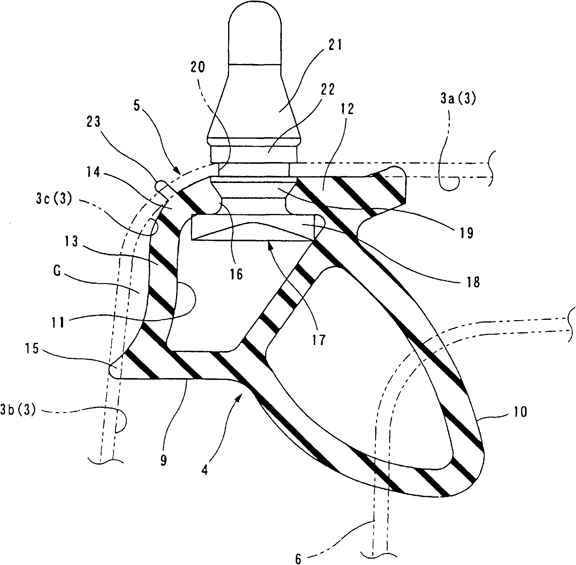 Mounting structure of doorframe sealing strip