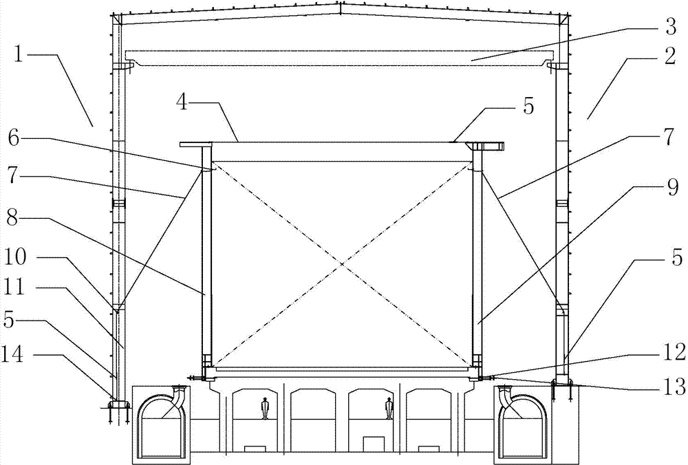 A coke oven column installation method