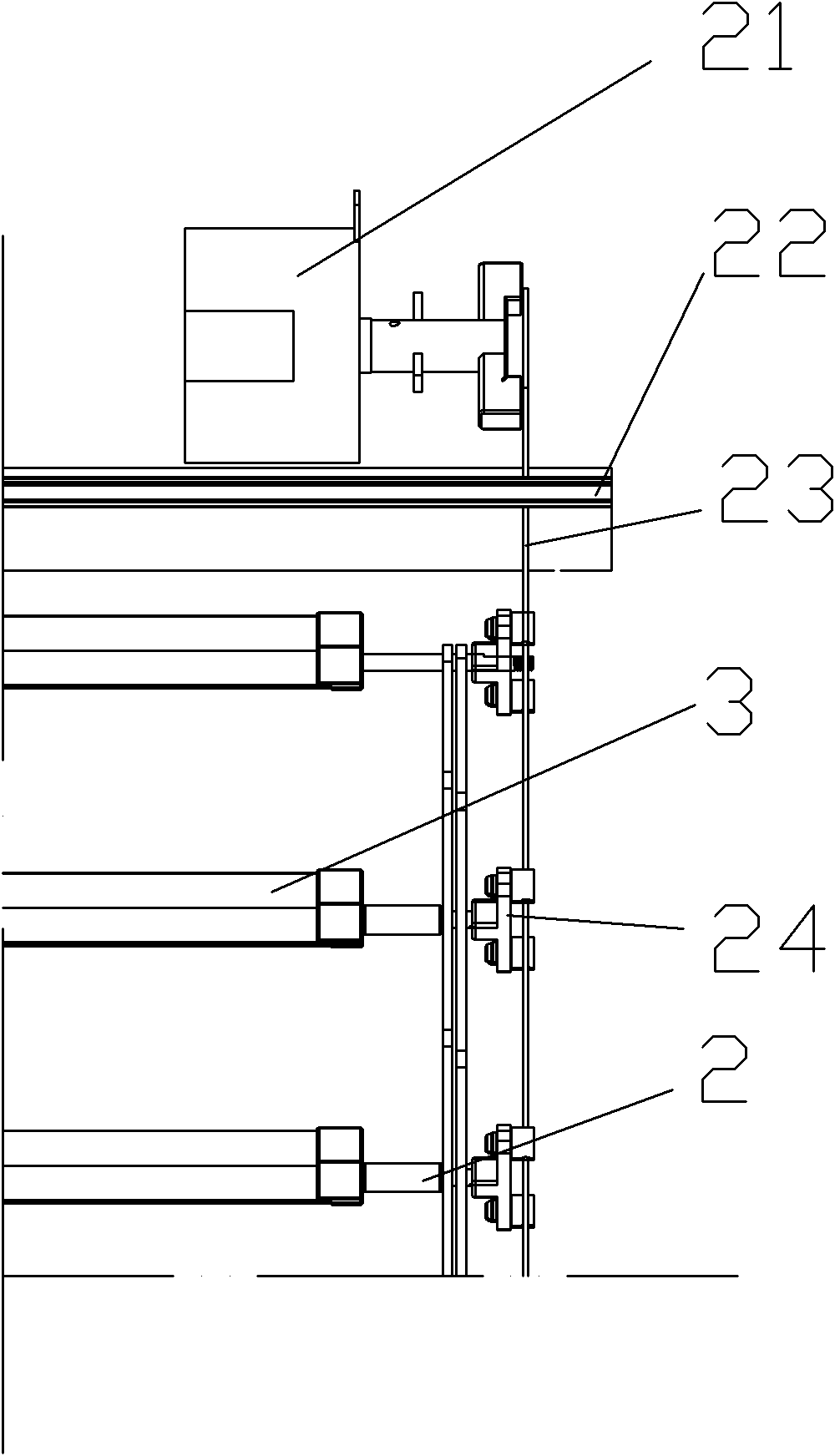Device for adjusting angles of shutter blades