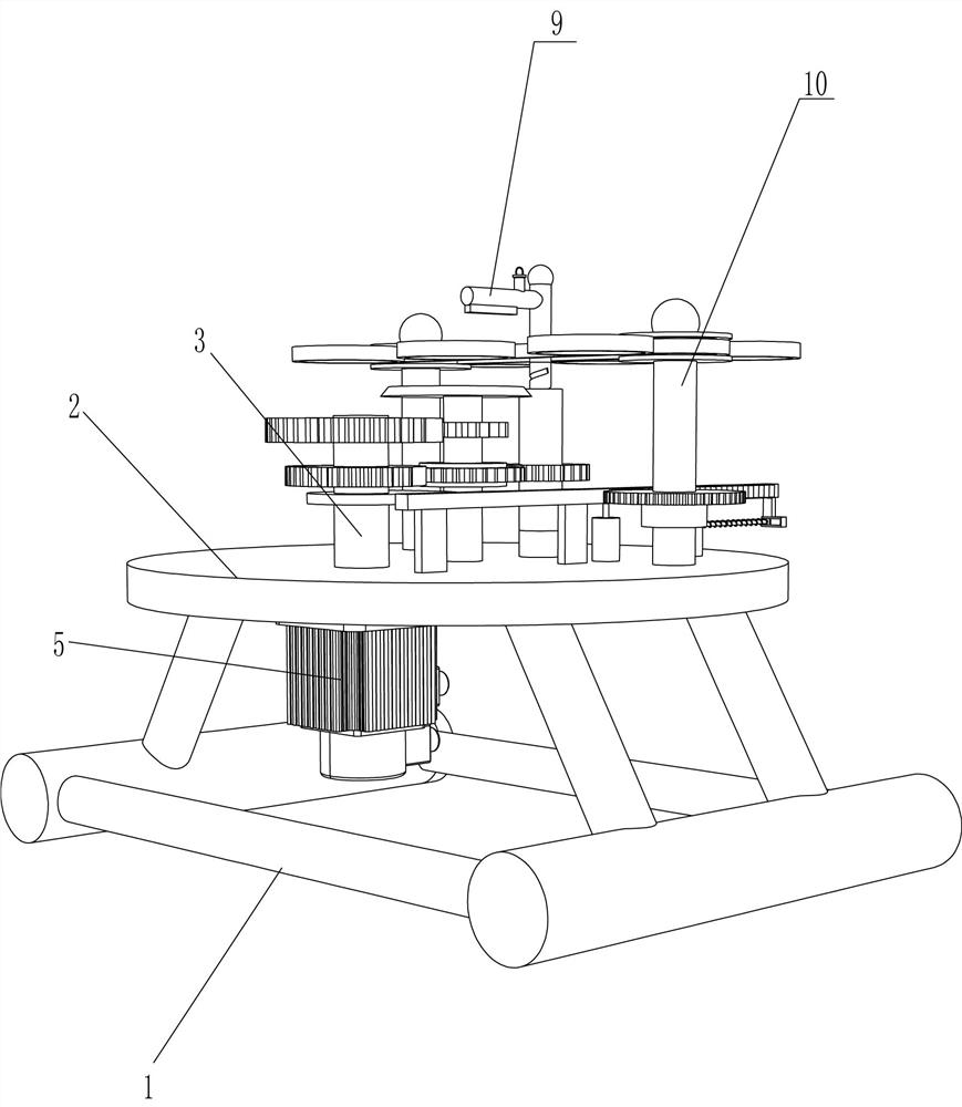 An automatic coloring device for porcelain bowl mouth