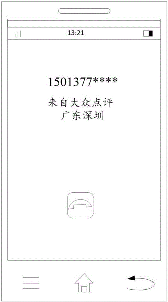 Phone number attribute information display method and device