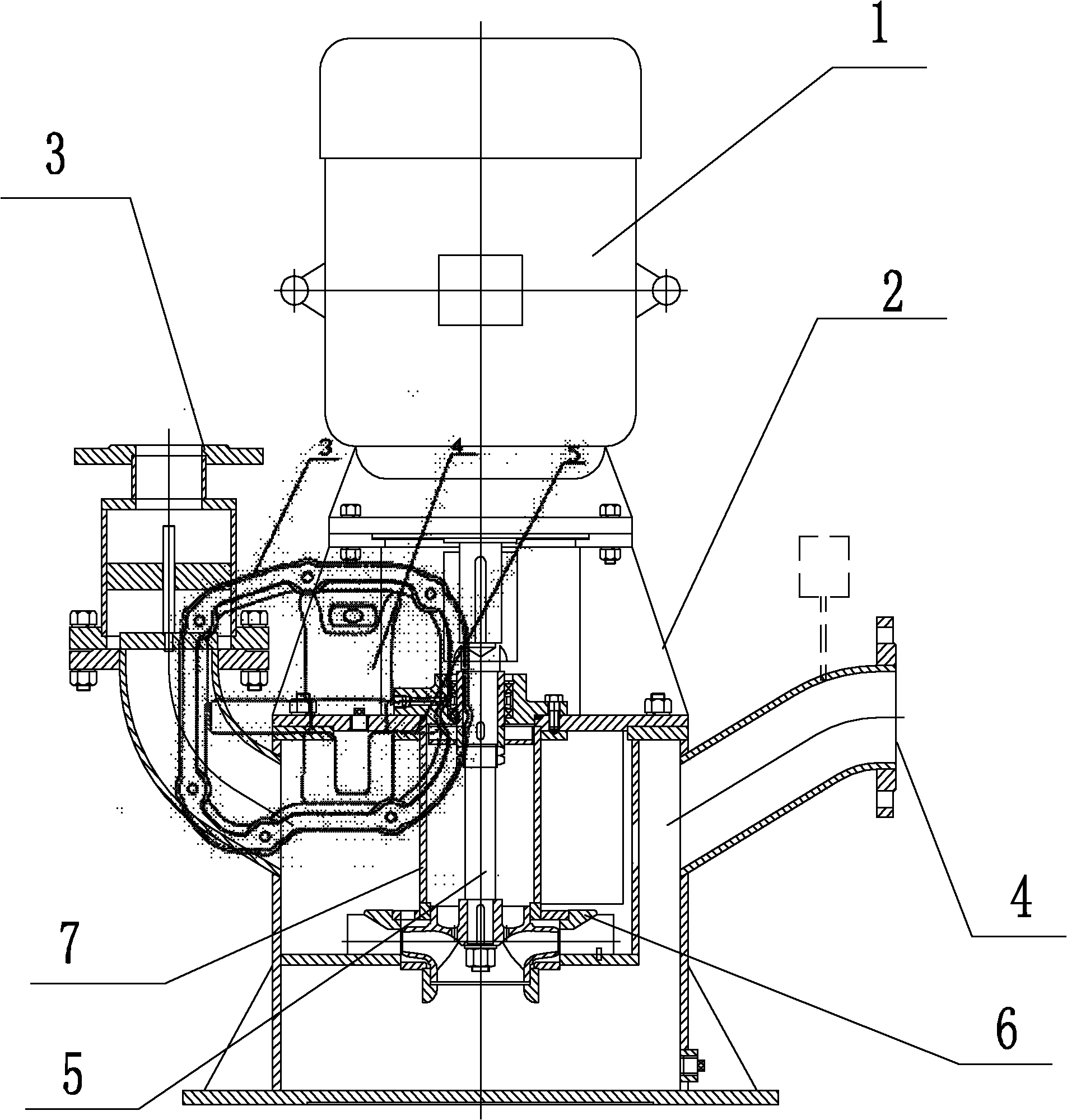 Guide vane type dynamic-seal self-priming pump