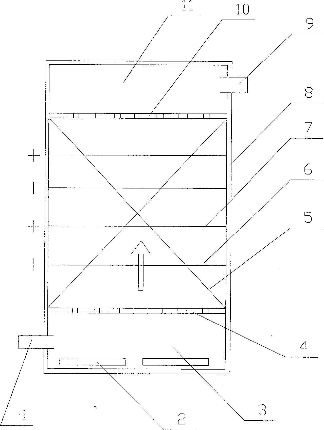 High purification treatment system for dyeing wastewater