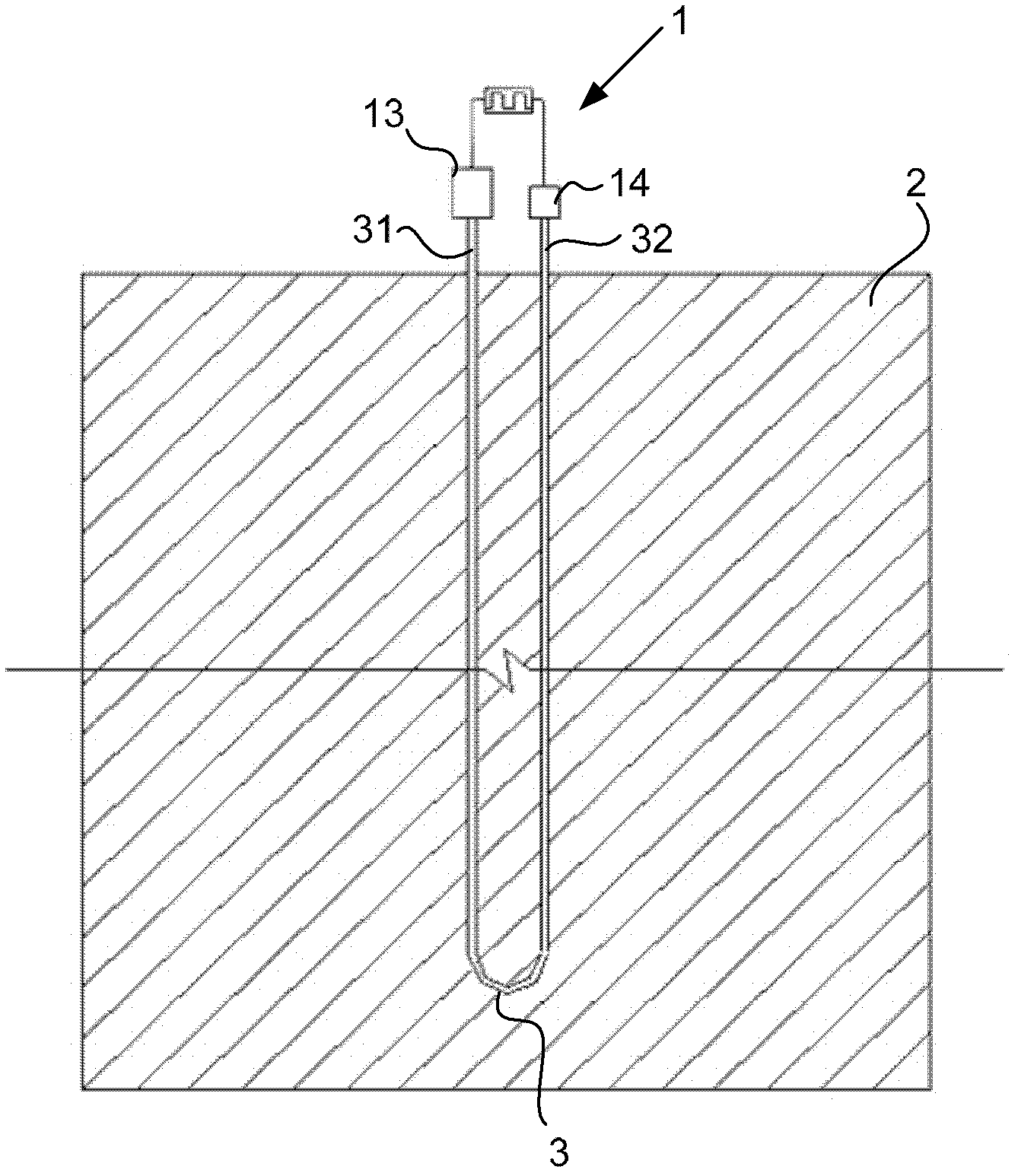 Pipeline length measuring device for pipeline full of incompressible fluid