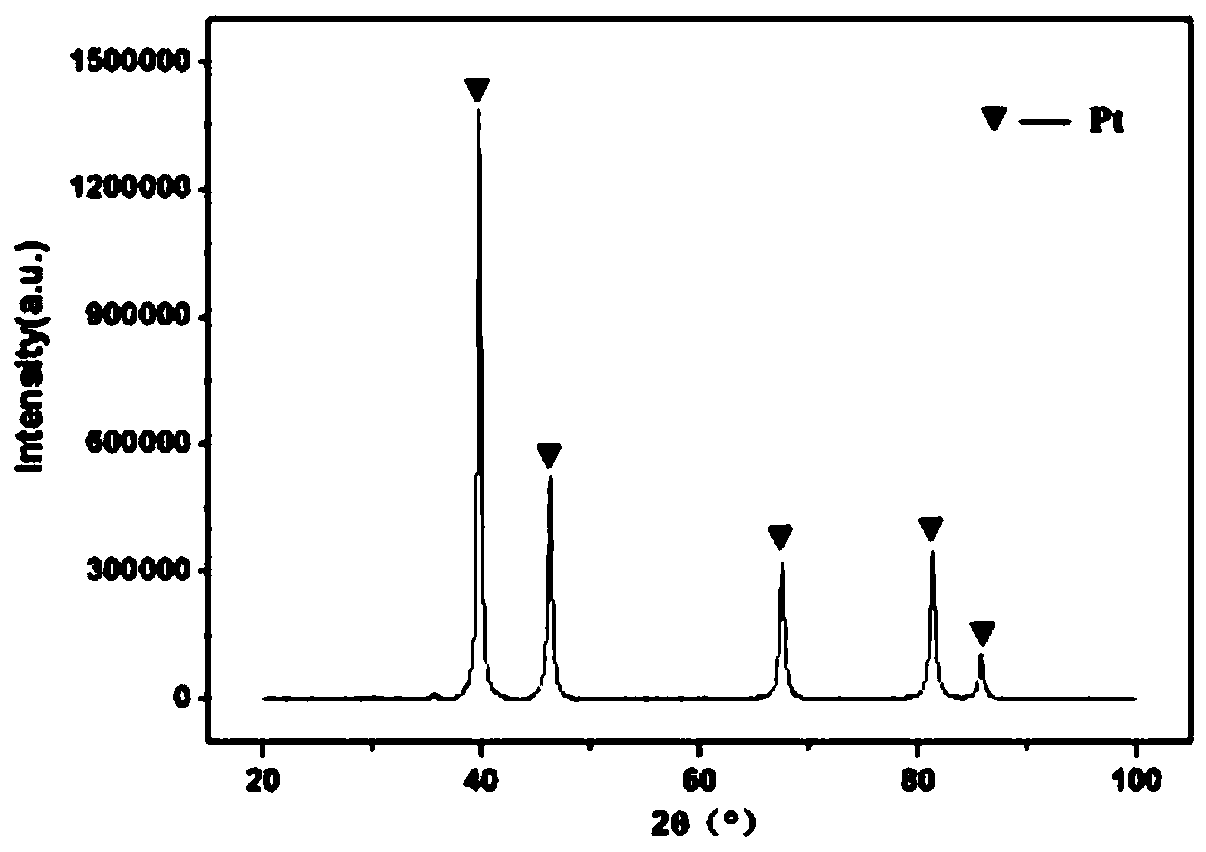 High-purity large-specific-surface platinum black and preparation method thereof