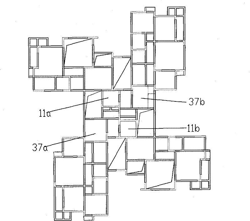 Constructible villa type apartment or office system