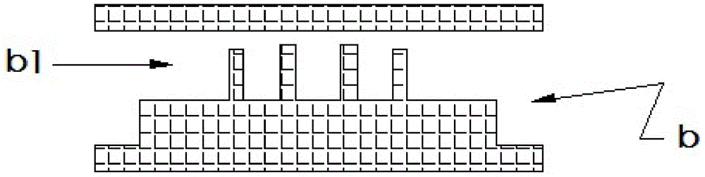 Rectangular single-ridge waveguide structure low pass filter