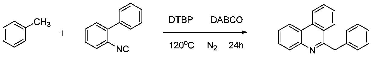 The synthetic method of 6-benzylphenanthridine compound