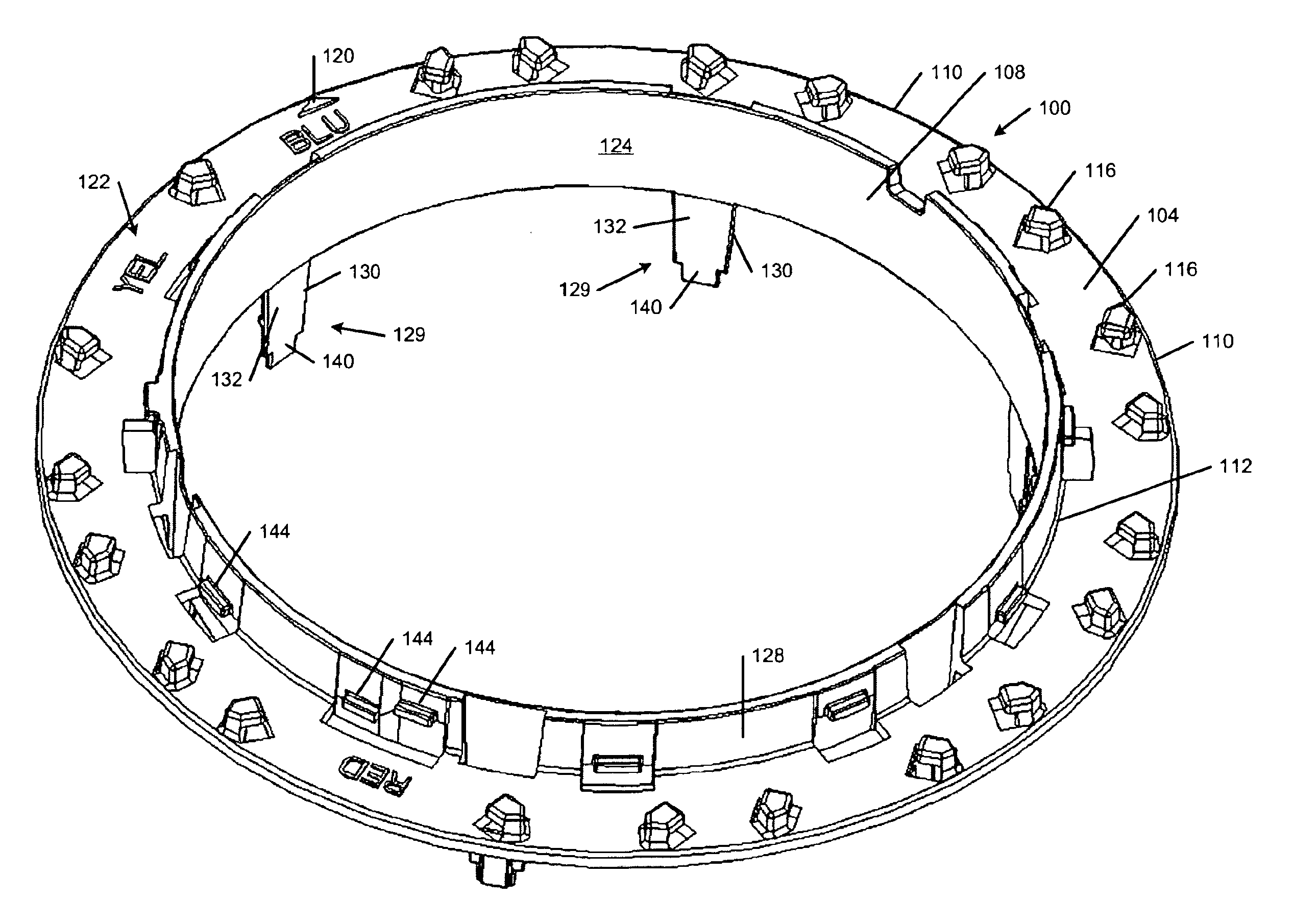 Interconnecting ring and wire guide