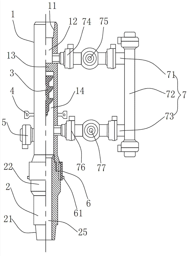 Top-drive drill rod well cementing head