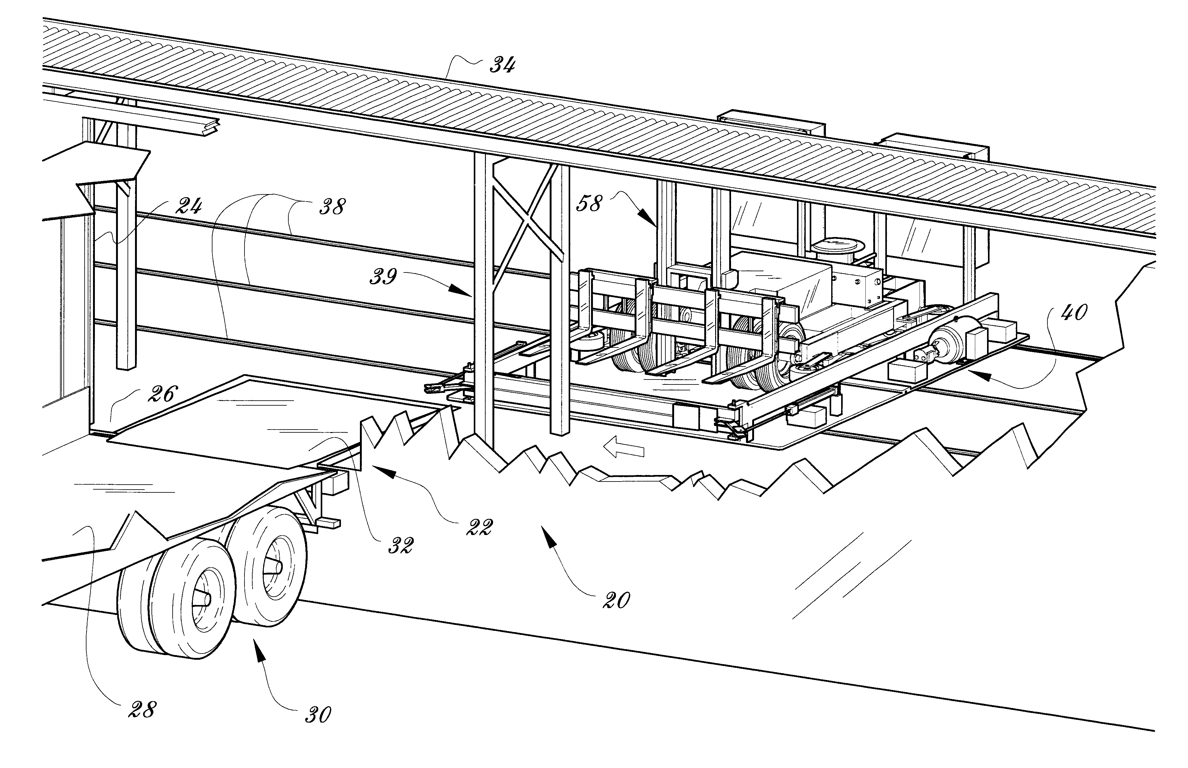 Vehicle loading and unloading system