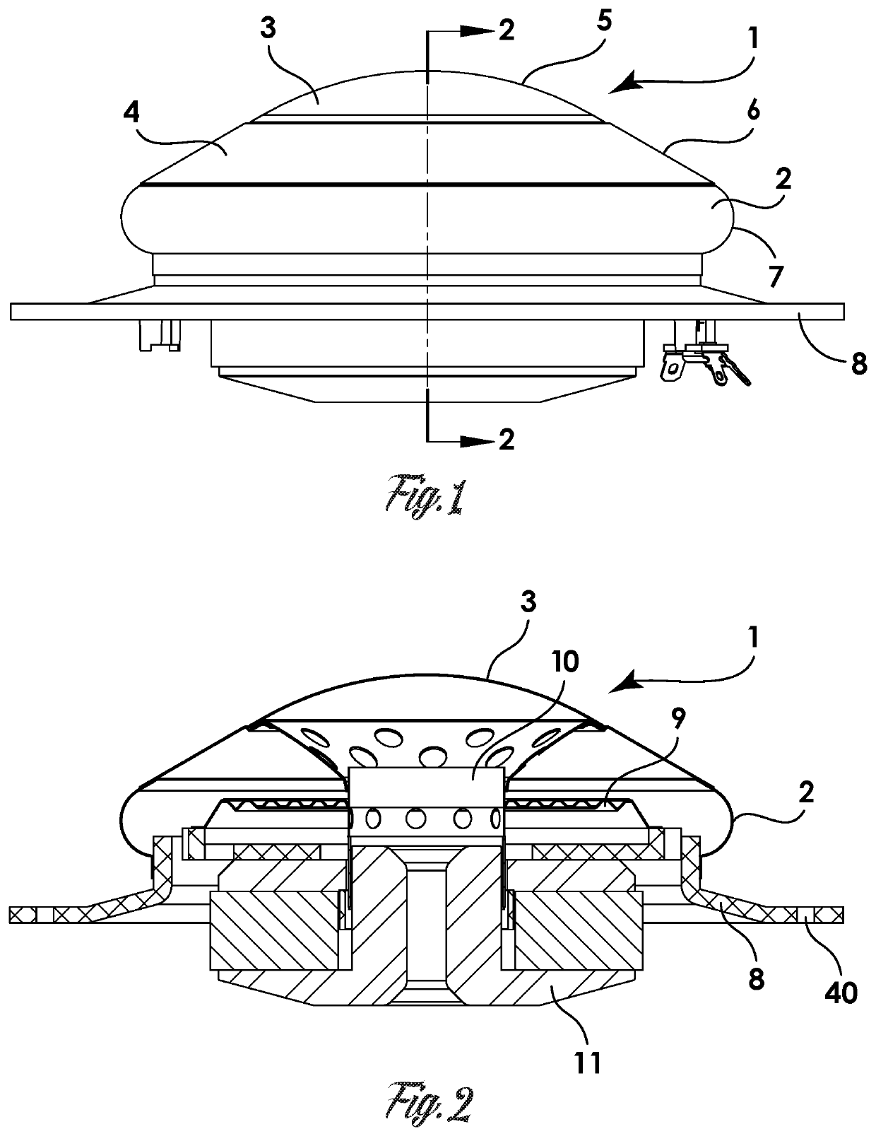 Radial dome speaker