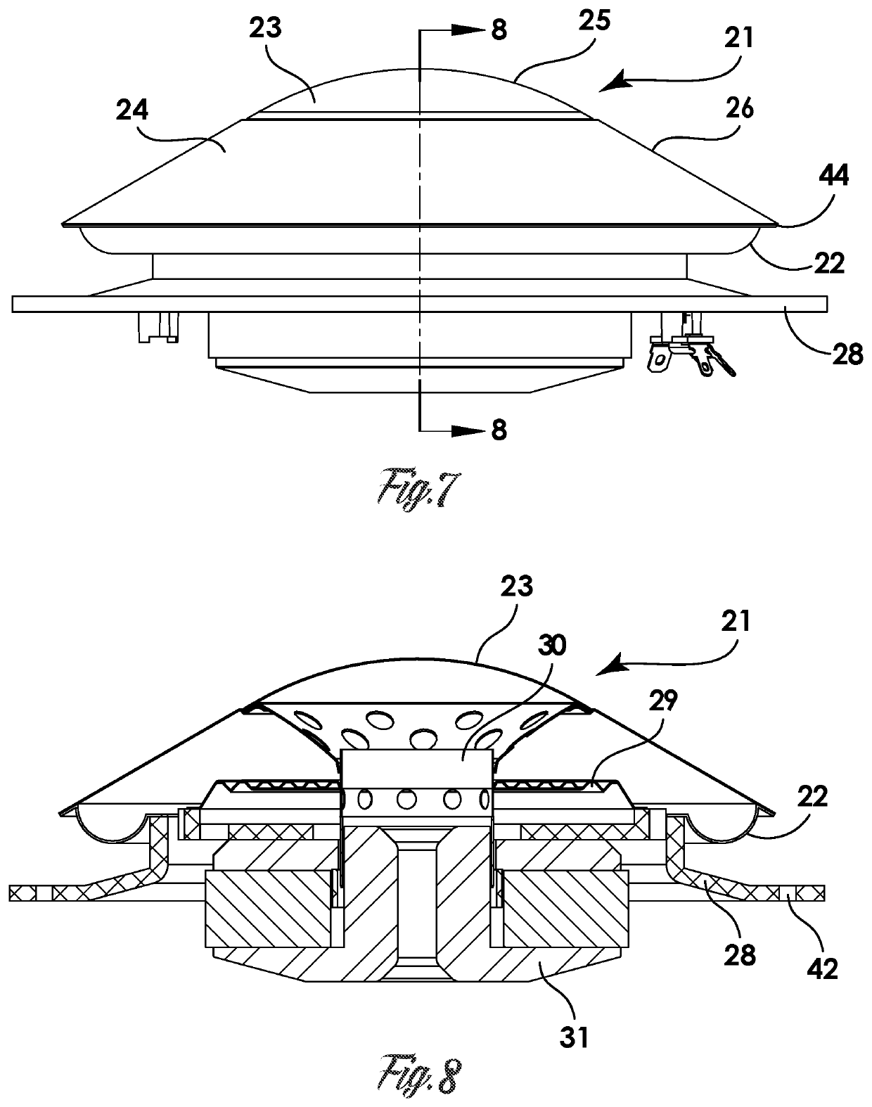 Radial dome speaker