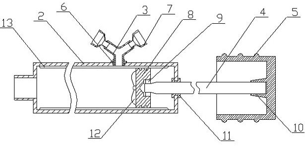 A hydraulic cylinder inner wall cleaner