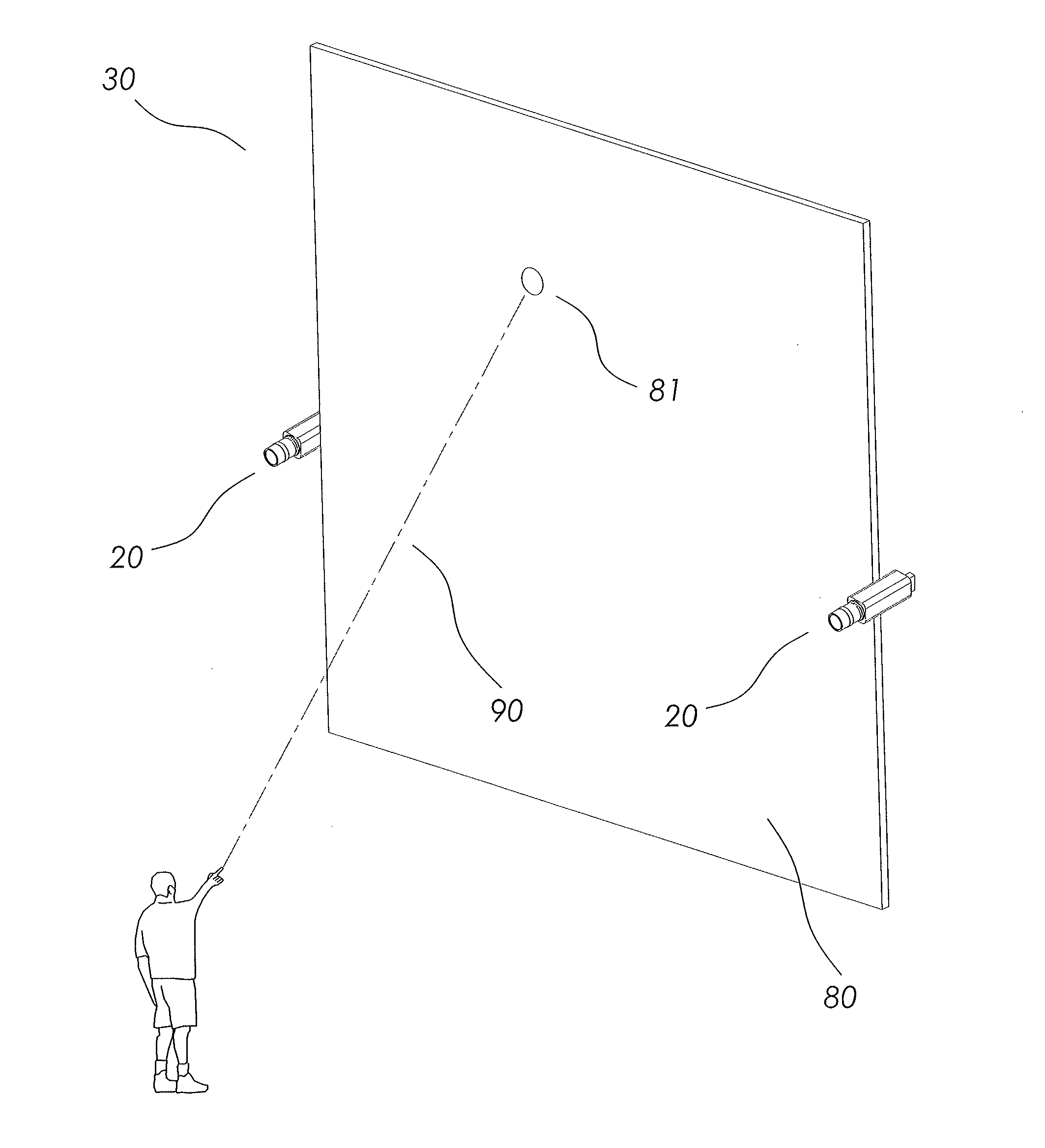 Accurate extended pointing apparatus and method thereof