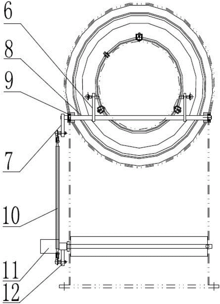 A kind of air circulation cross-section adjustment device