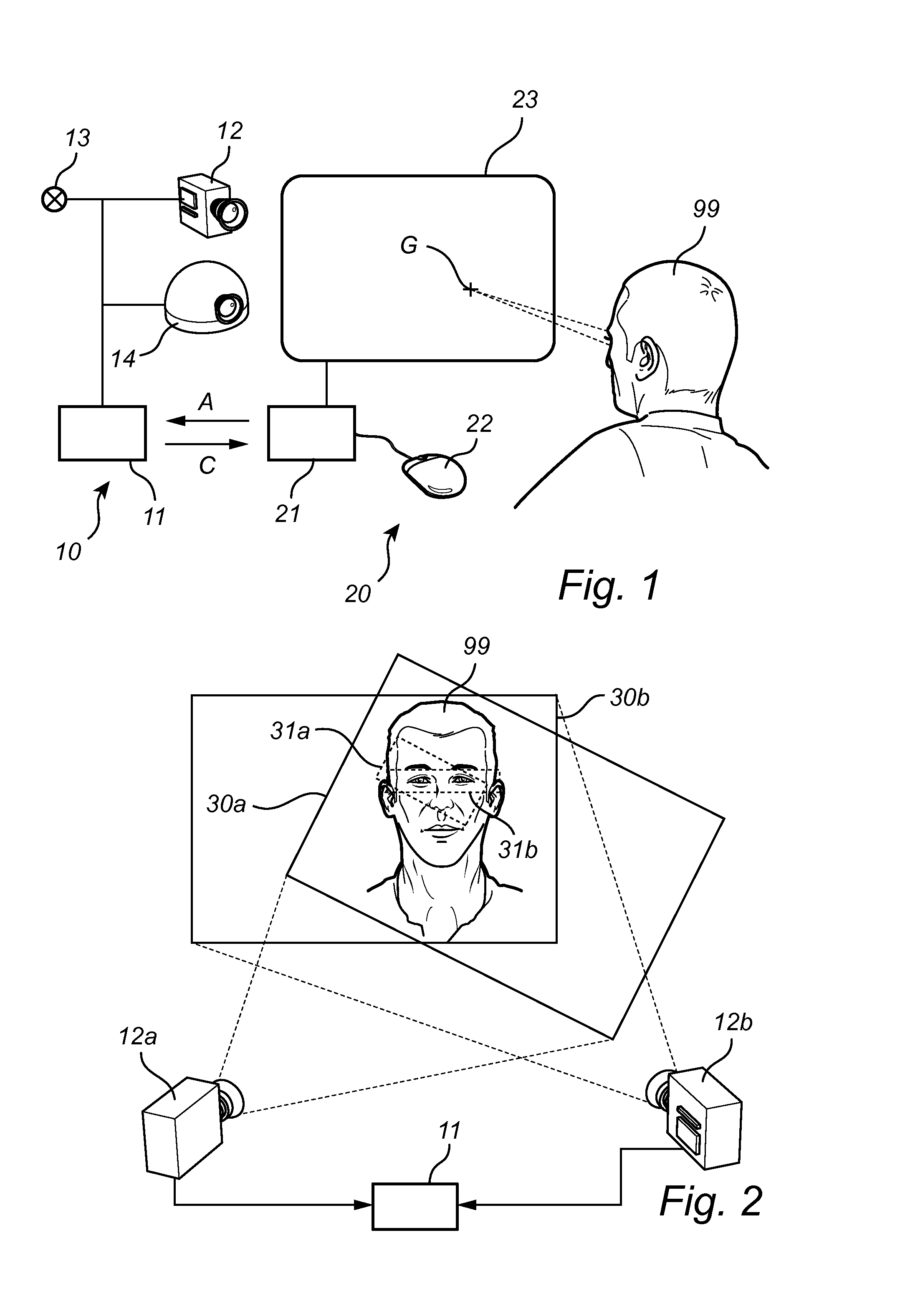 Fast wake-up in a gaze tracking system