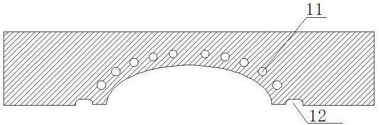 Aluminum alloy forging die with fluid channels and aluminum alloy forging technique