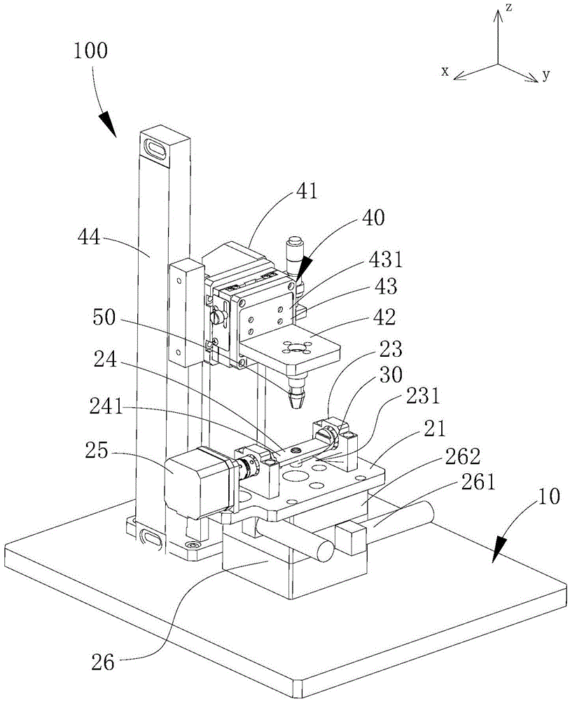 Detection device for detecting performance of laser diode