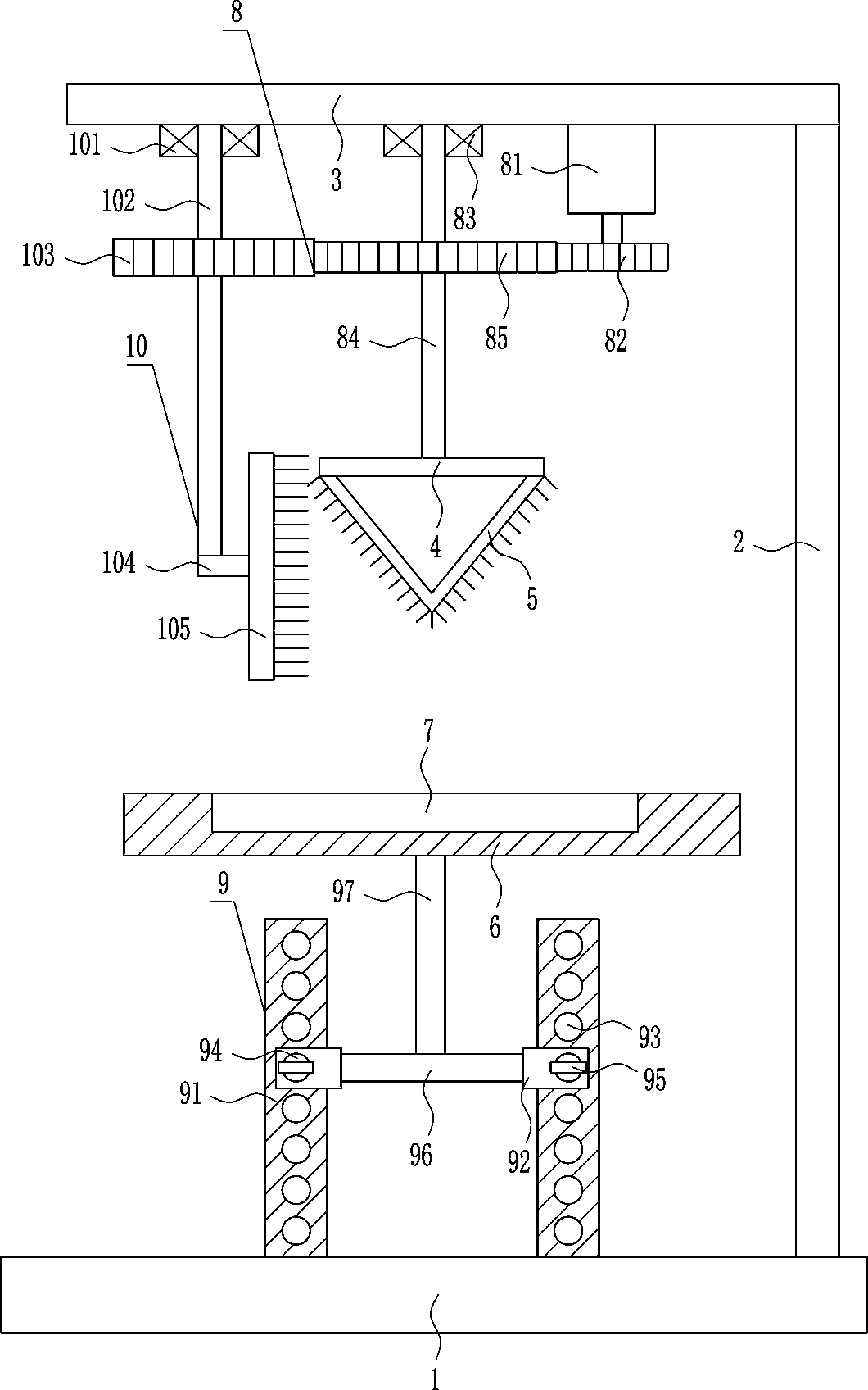 Device for efficiently cleaning containers for machining