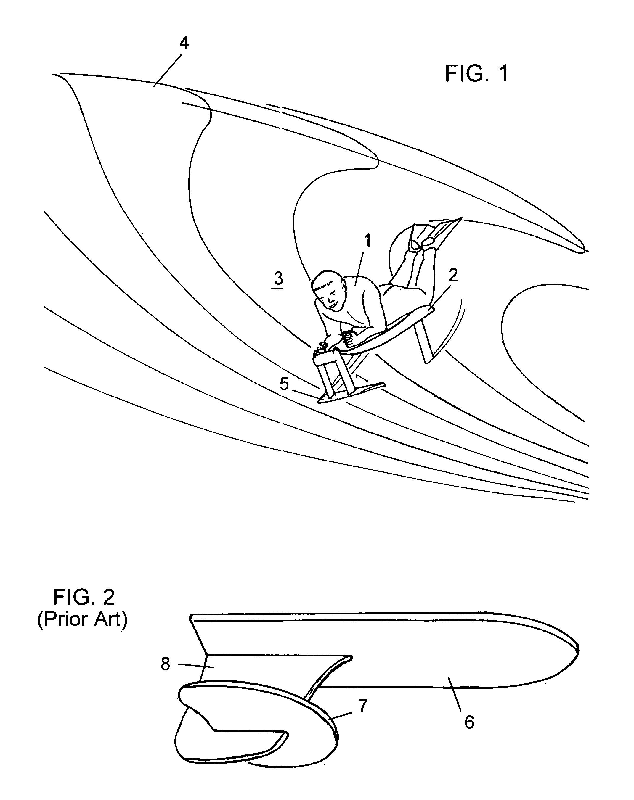 Hydrofoil surfing board