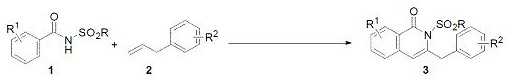 A kind of method of synthesizing isoquinolinone compound or pyridone compound