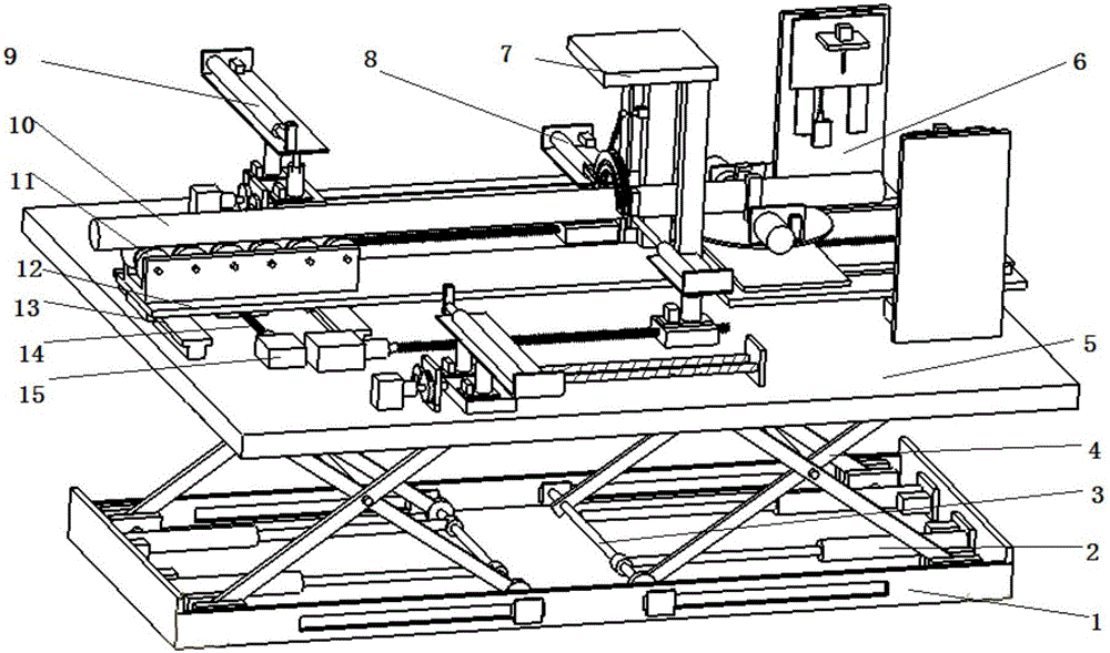Equal-length glass tube batch production cutting device
