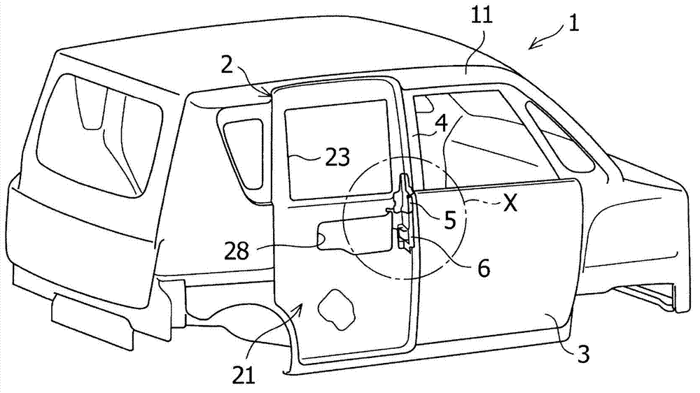 Strengthening structure of sliding door for vehicle