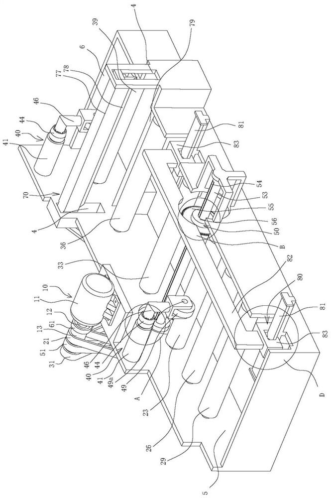 A non-woven fabric cutting machine