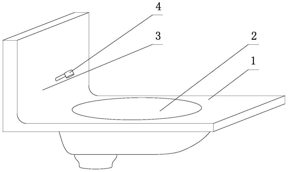 Mildew-proof integral basin and mounting method thereof