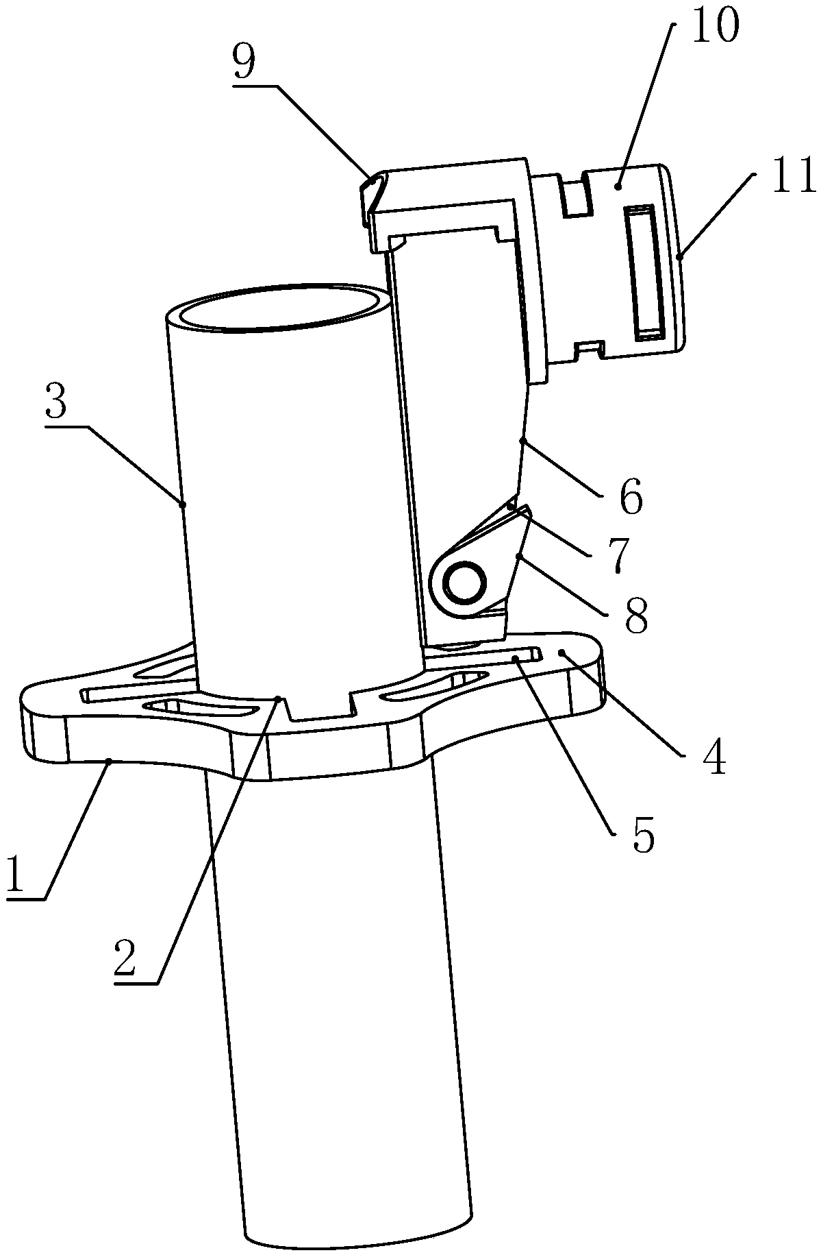 Drop-proof device for latch type scaffold