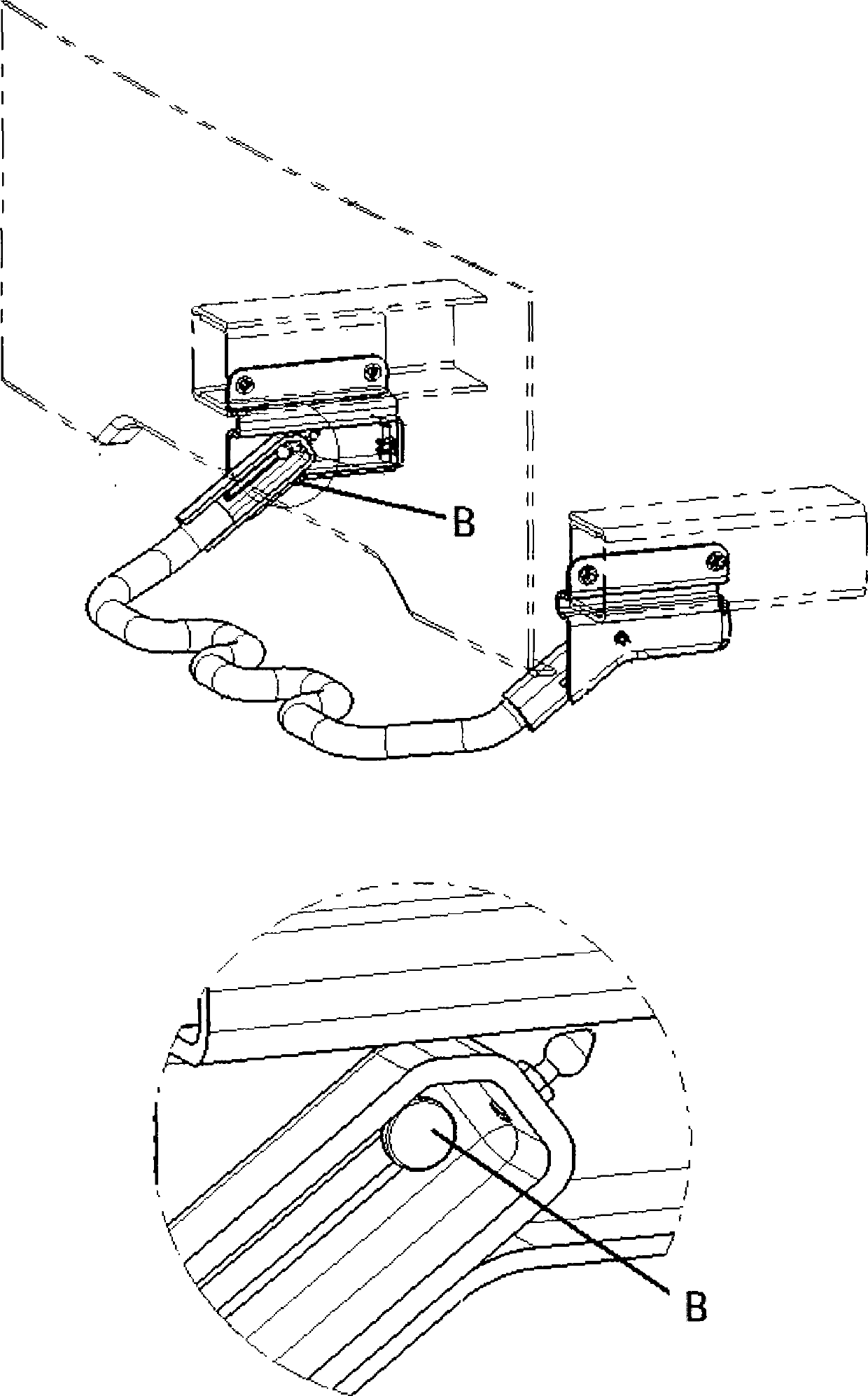 Adjustable front bumper treading mechanism for truck