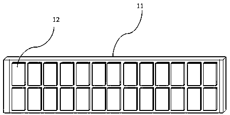 Device with staggered scanning mechanism